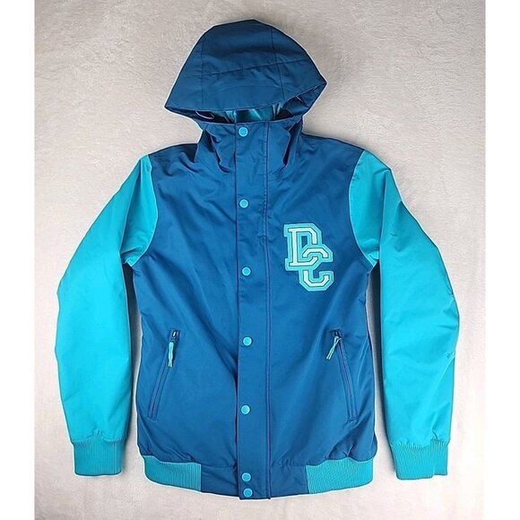 DC Jackets & Blazers - DC Shoes Snowboarding Varsity Jacket Womens L 10K Waterproof Winter Teal/Blue